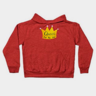 Queen for the Day Crown Kids Hoodie